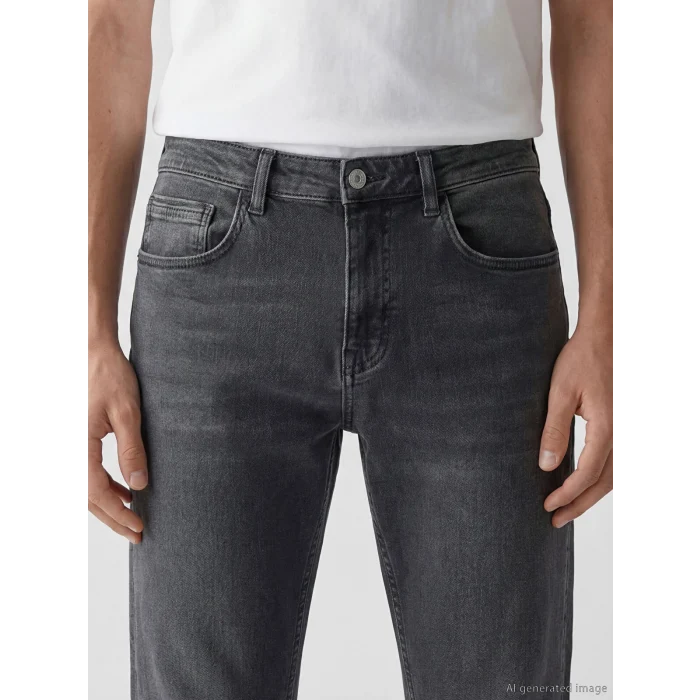 LCW Jeans Gri 779 Regular Fit Erkek Jean Pantolon