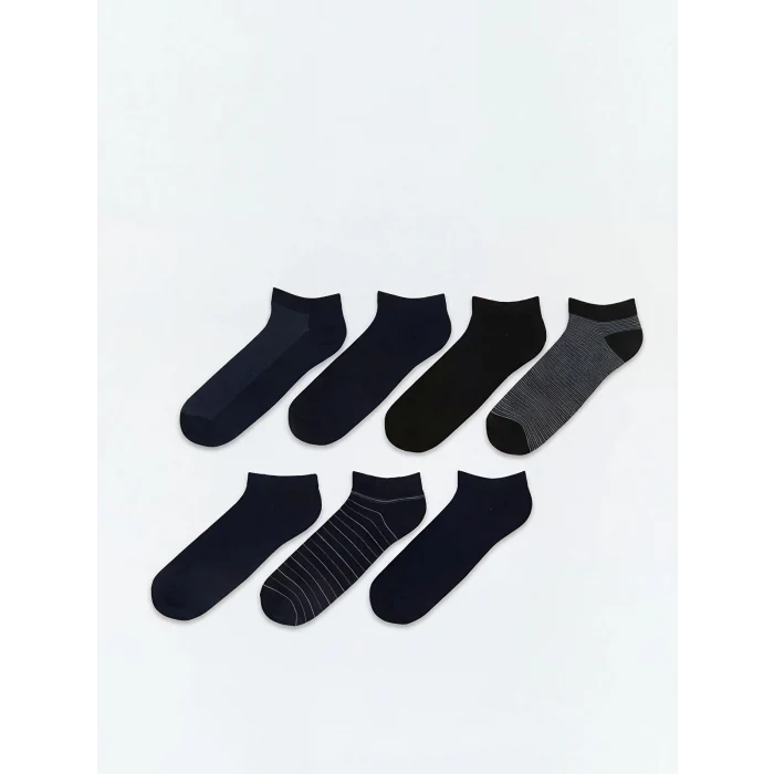 LCW ACCESSORIES Karışık Desenli Bambu Erkek Patik Çorap 7li