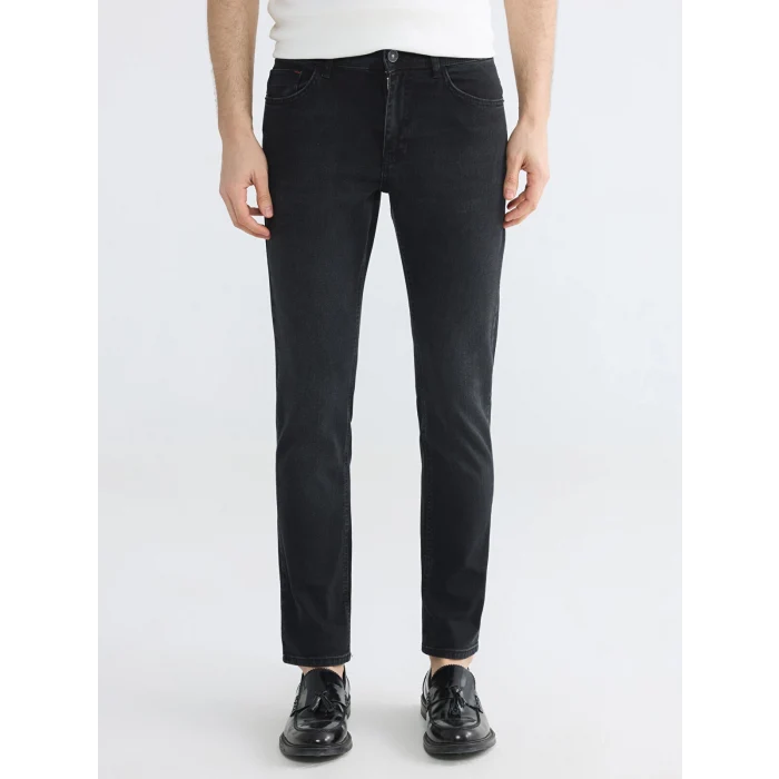 LCW Jeans Siyah 750 Slim Fit Erkek Jean Pantolon