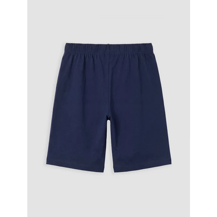 LCW Kids Beyaz Stumble Guys Baskılı Erkek Çocuk Şortlu Pijama Takımı