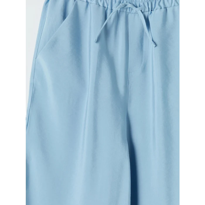 LCW Kids Mavi Loose Fit Kız Çocuk Pantolon
