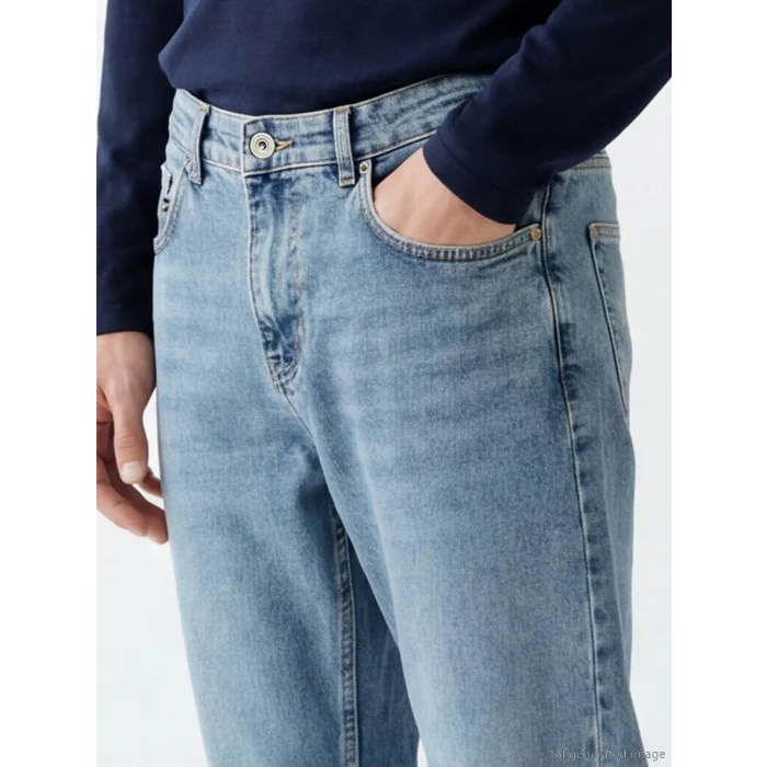 LCW Jeans İndigo 710 Loose Fit Erkek Jean Pantolon