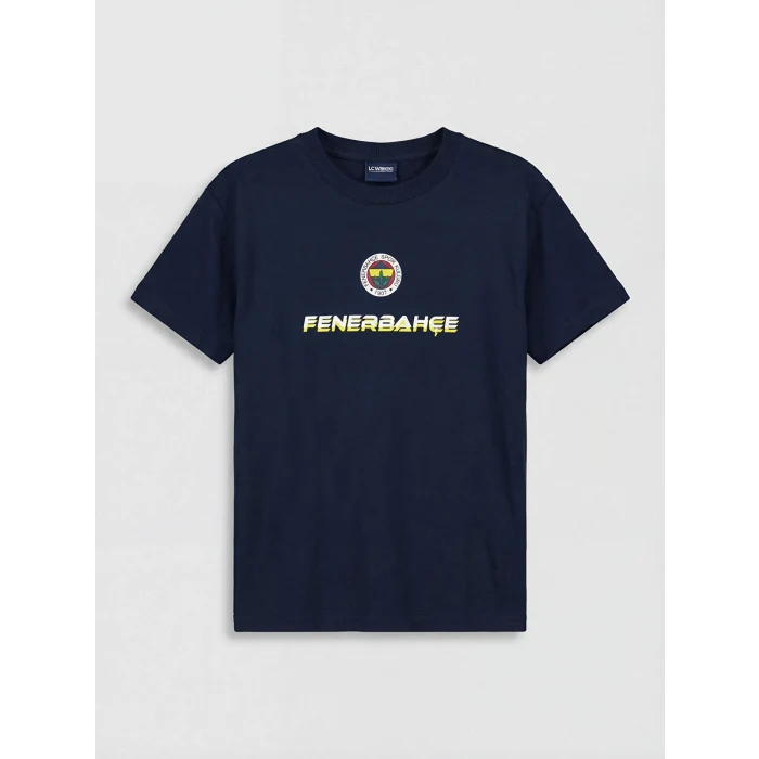 LCW Kids Lacivert Fenerbahçe Baskılı Erkek Çocuk Tişört