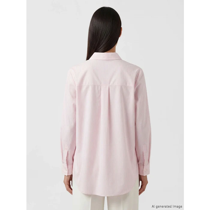 LCW EVERYDAY Pembe Çizgili Kadın Gömlek Tunik