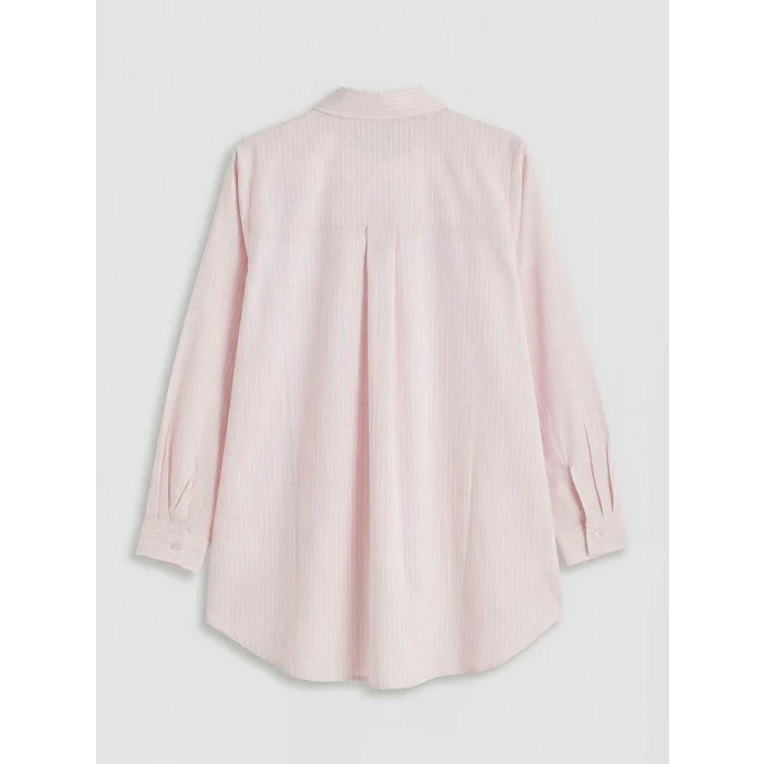 LCW EVERYDAY Pembe Çizgili Kadın Gömlek Tunik