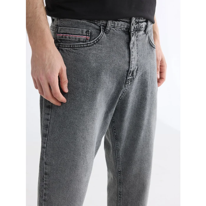 LCW Jeans Antrasit 710 Loose Fit Erkek Jean Pantolon