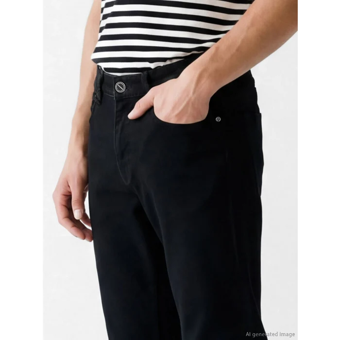 LCW Jeans Siyah 750 Slim Fit Erkek Jean Pantolon