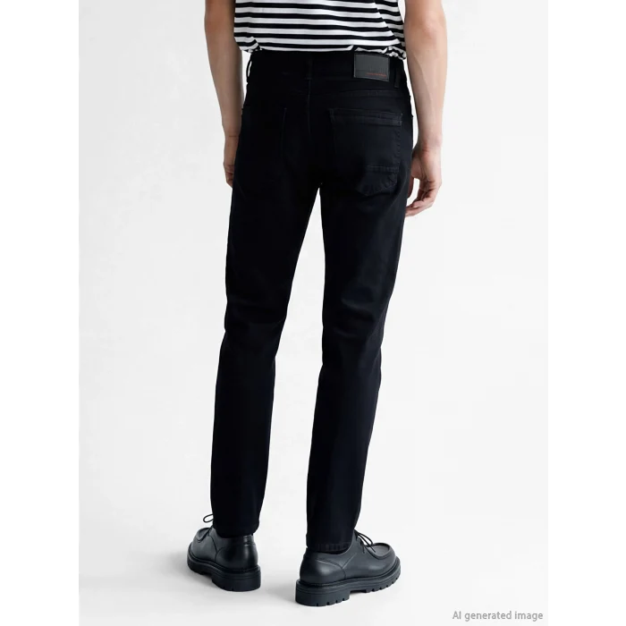 LCW Jeans Siyah 750 Slim Fit Erkek Jean Pantolon