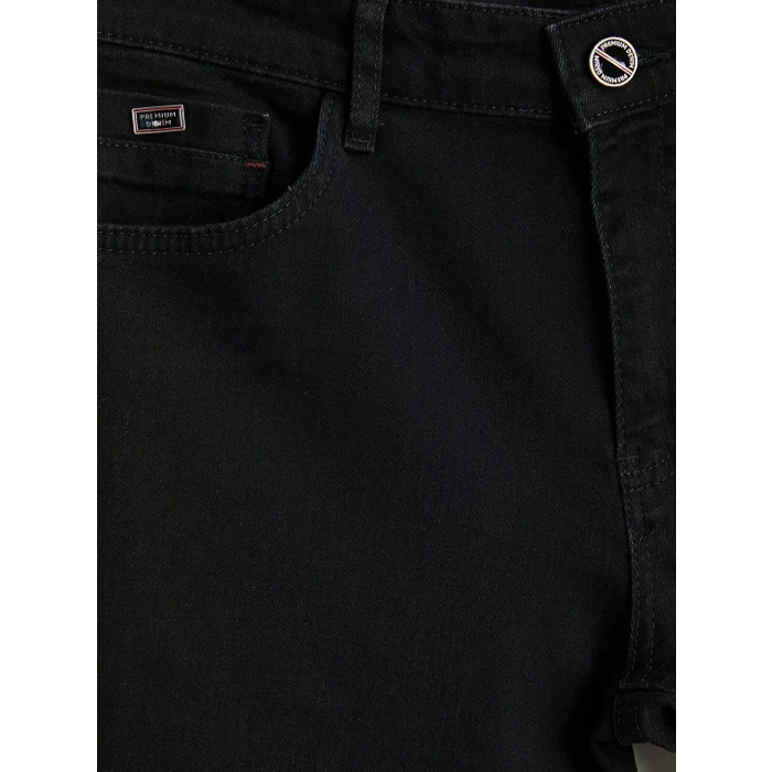 LCW Jeans Siyah 750 Slim Fit Erkek Jean Pantolon