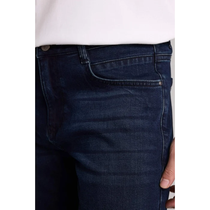 Defacto G8485AXNM83 İndigo Sergio Regular Fıt Normal Bel Boru Paça Pantolon
