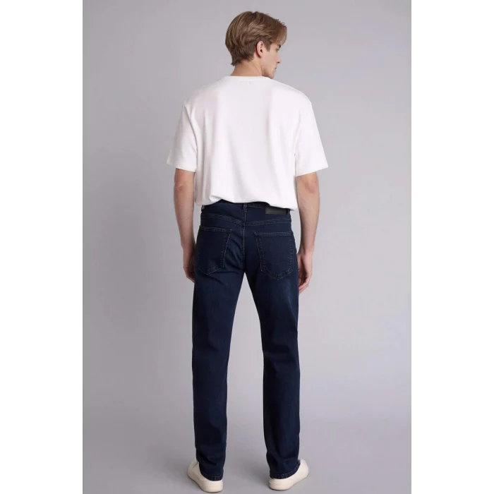 Defacto G8485AXNM83 İndigo Sergio Regular Fıt Normal Bel Boru Paça Pantolon