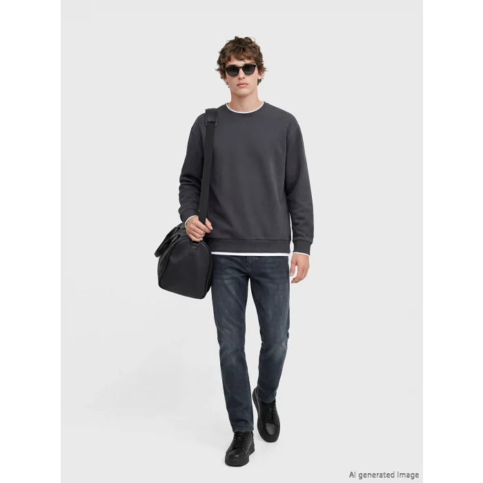 LCW Jeans Siyah 750 Slim Fit Erkek Jean Pantolon