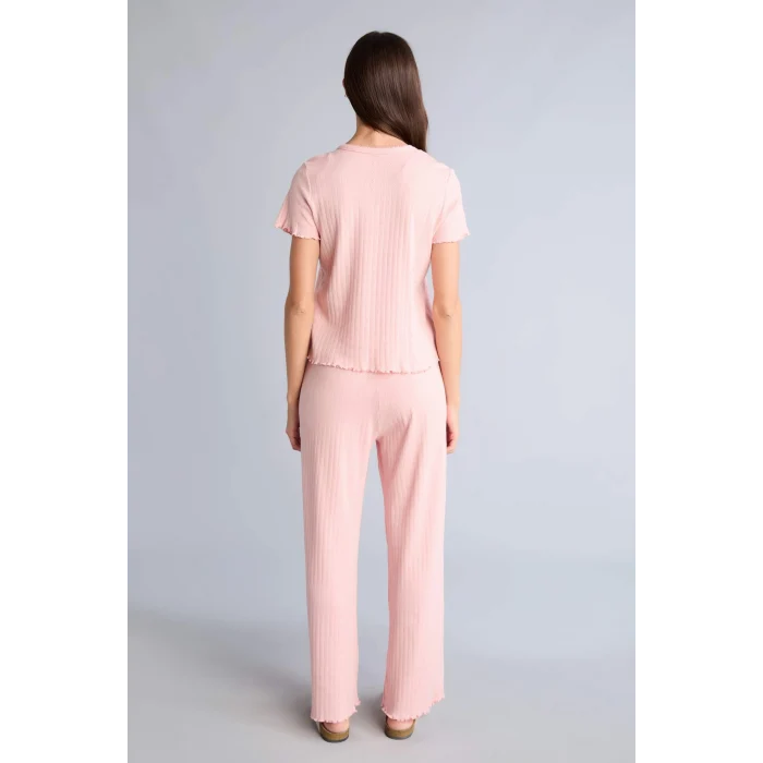 Defacto H3781AXPN113 Pembe Regular Fıt Kısa Kollu 2li Takım