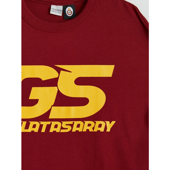LCW Kids Kırmızı Galatasaray Baskılı Erkek Çocuk Tişört