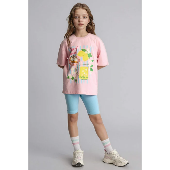 Defacto H5746A8PN69 Pembe 2li Takım Kız Çocuk