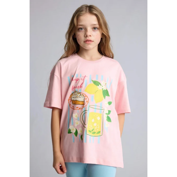 Defacto H5746A8PN69 Pembe 2li Takım Kız Çocuk