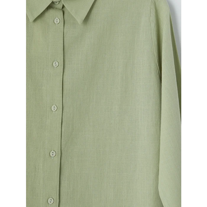 LCW EVERYDAY Yeşil Regular Fit Kadın Gömlek Tunik