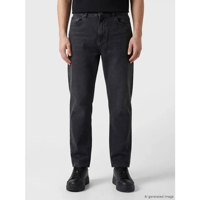 LCW Jeans Siyah 745 Baggy Fit Erkek Jean Pantolon
