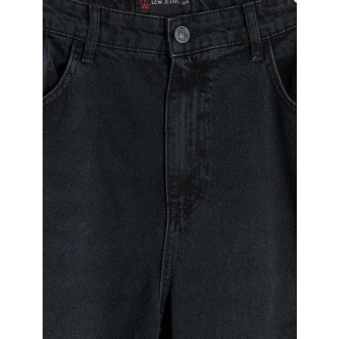 LCW Jeans Siyah 745 Baggy Fit Erkek Jean Pantolon