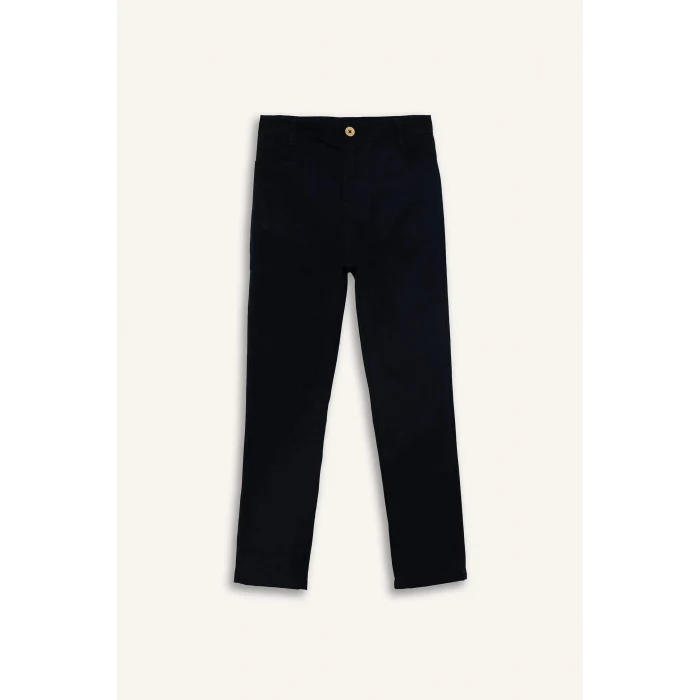 Defacto G7091A8ER233 Ekru Polo Tişört Gabardin Pantolon 2li Takım Erkek Çocuk