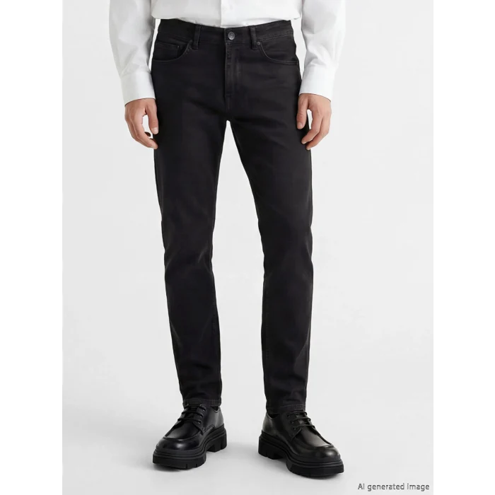 LCW Jeans Siyah 750 Slim Fit Erkek Jean Pantolon