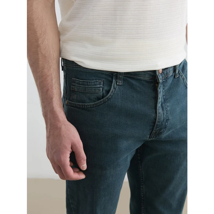 LCW Jeans Yeşil 779 Regular Fit Erkek Jean Pantolon
