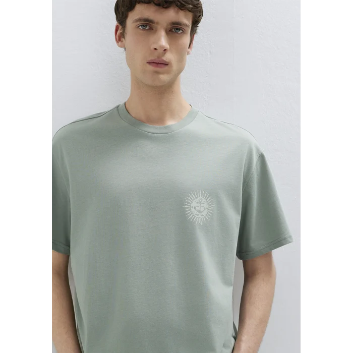 Mavi 0613289-70113 Baskılı Yeşil Tişört