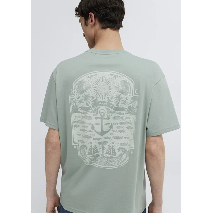 Mavi 0613289-70113 Baskılı Yeşil Tişört