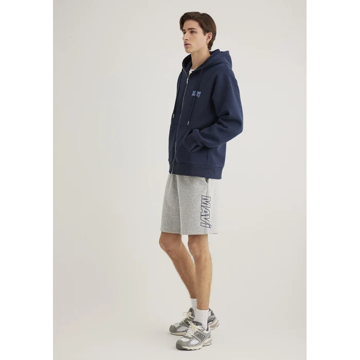 Mavi 0410225-80196 Mavi Baskılı Gri Şort