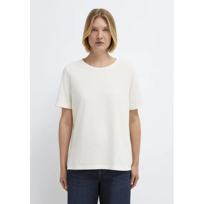 Mavi 1614174-80194 Yırtmaç Detaylı Ekru Tişört