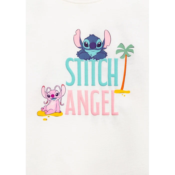 Mavi 7610449-70057 Stitch Baskılı Ekru Tişört