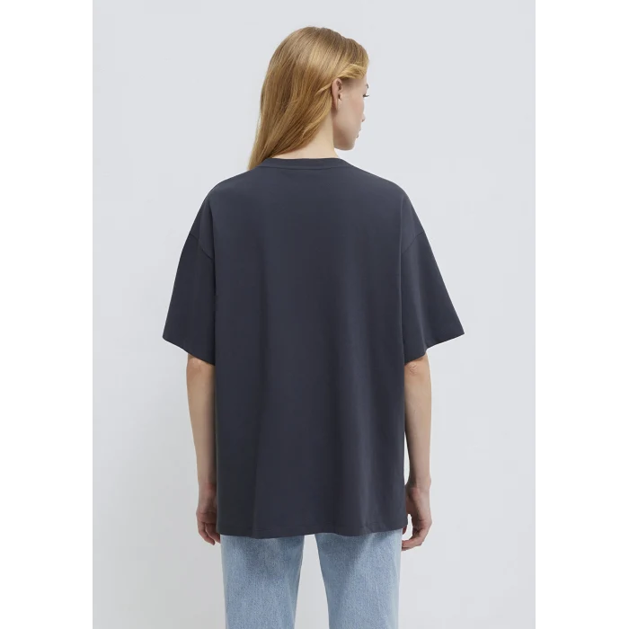 Mavi 1600843-82185 Mavi Logo Baskılı Antrasit Tişört