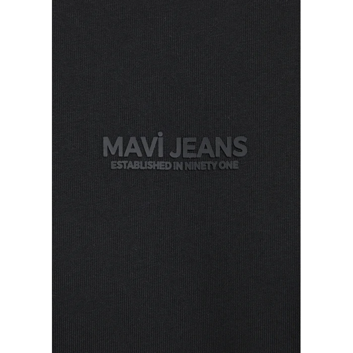Mavi 0613348-900 Mavi Jeans Baskılı Siyah Tişört