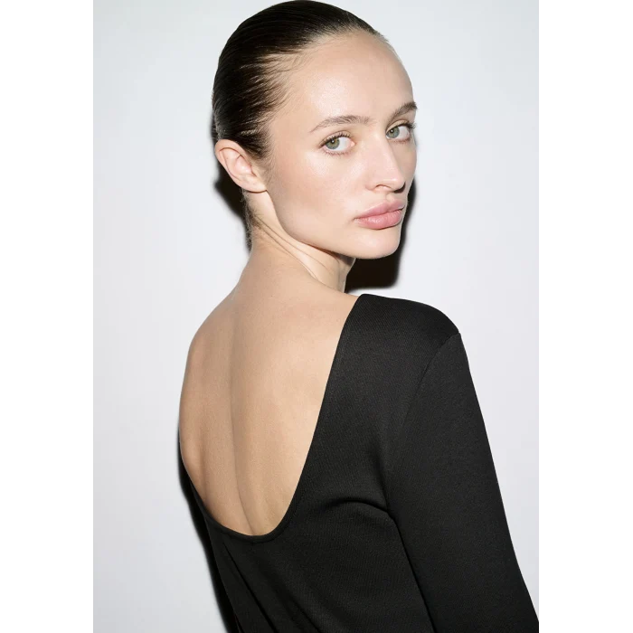 Mavi 1613855-900 Uzun Kollu Siyah Tişört