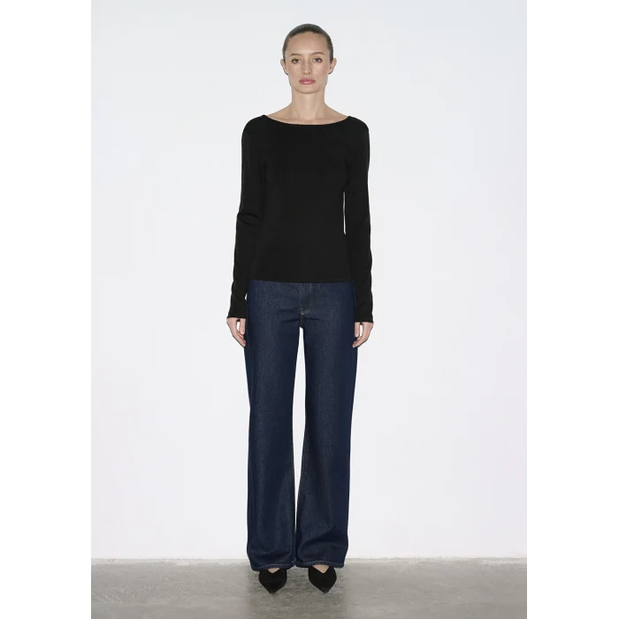 Mavi 1613855-900 Uzun Kollu Siyah Tişört