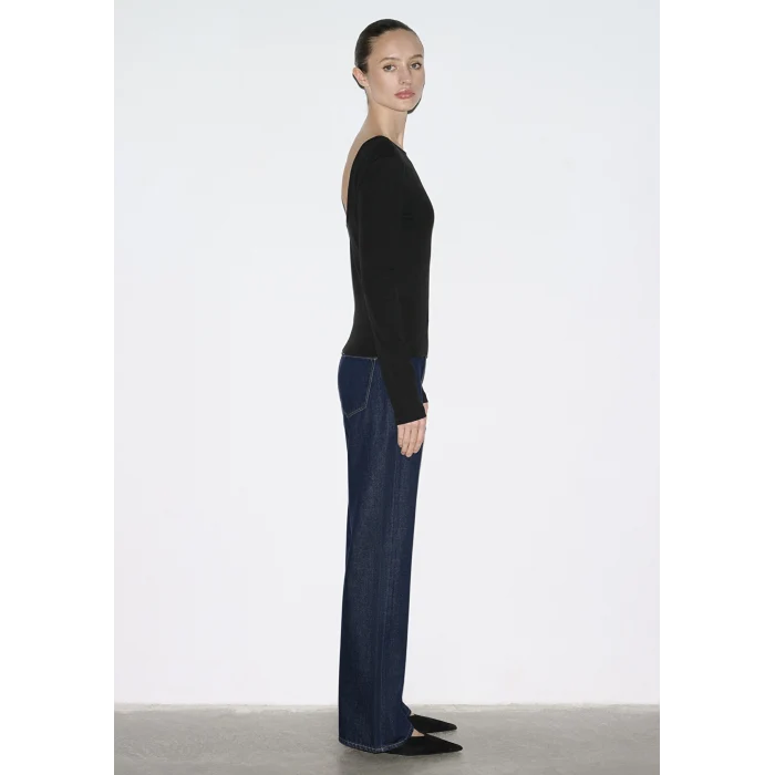 Mavi 1613855-900 Uzun Kollu Siyah Tişört