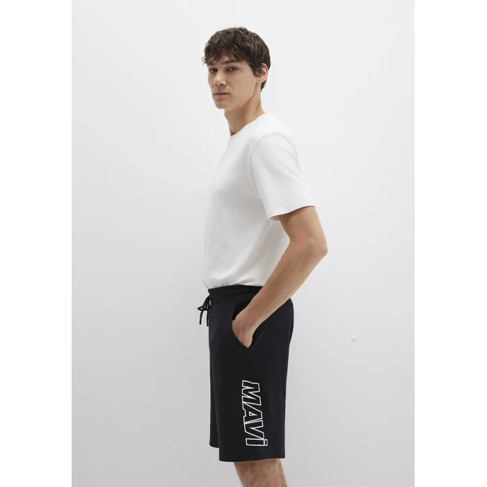 Mavi 0410225-900 Mavi Baskılı Siyah Şort