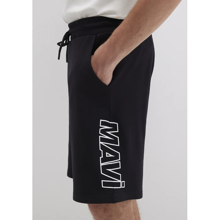 Mavi 0410225-900 Mavi Baskılı Siyah Şort