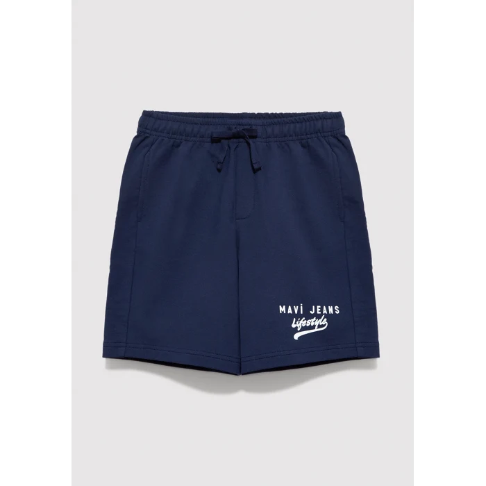 Mavi 6410019-70491 Mavi Jeans Baskılı Lacivert Şort