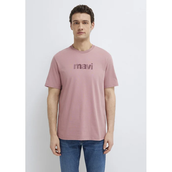 Mavi 0612936-70948 Mavi Logo Baskılı Pembe Tişört