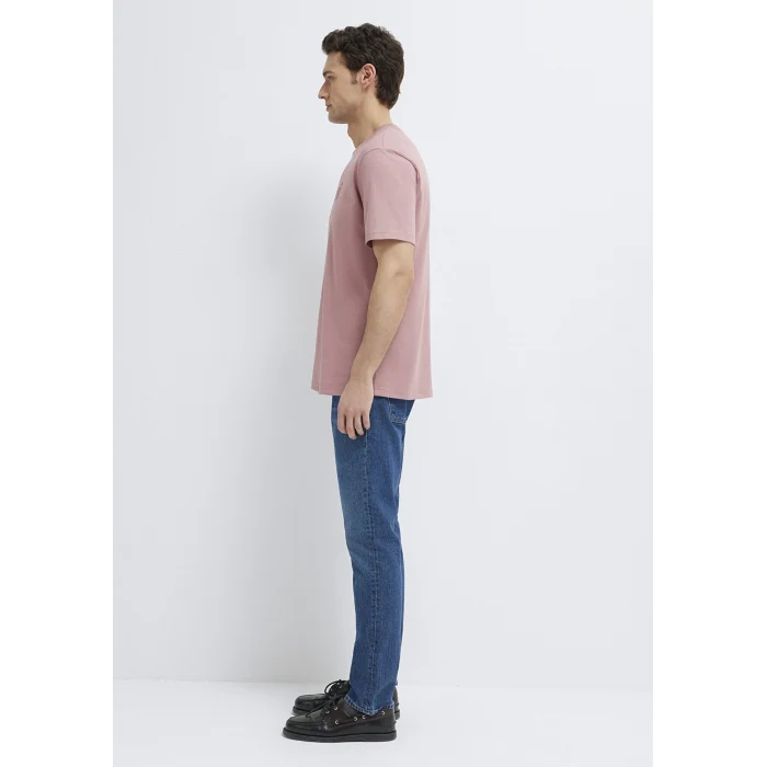 Mavi 0612936-70948 Mavi Logo Baskılı Pembe Tişört