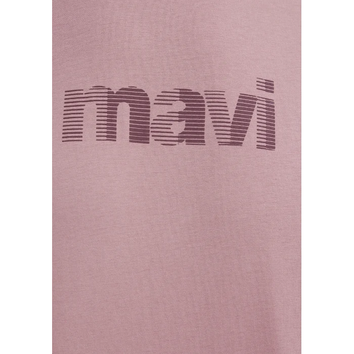 Mavi 0612936-70948 Mavi Logo Baskılı Pembe Tişört