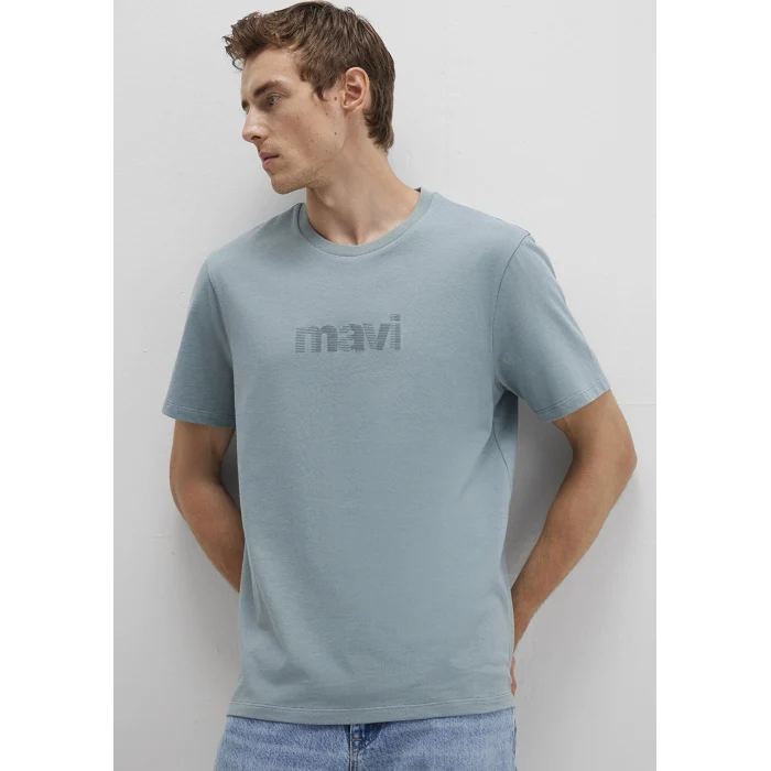 Mavi 0612936-70118 Mavi Logo Baskılı Yeşil Tişört