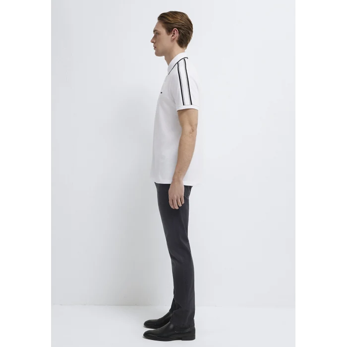 Mavi 0611838-620 Mavi Black Beyaz Polo Tişört