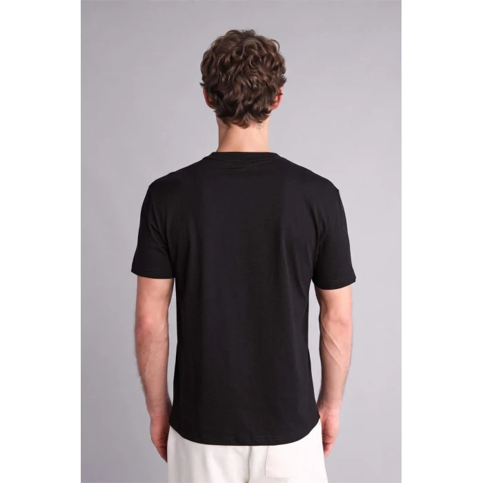 Defacto V7699AZBK81 Siyah NEW REGULAR FIT %100 Pamuk Basic Tişört