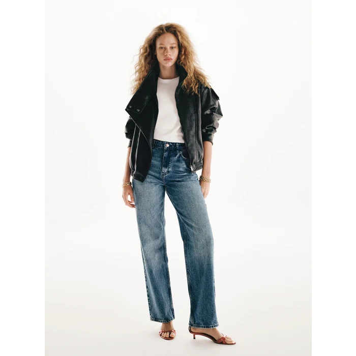 LCW Jeans İndigo Straight Fit Kadın Jean Pantolon
