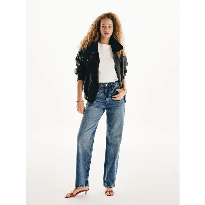LCW Jeans İndigo Straight Fit Kadın Jean Pantolon