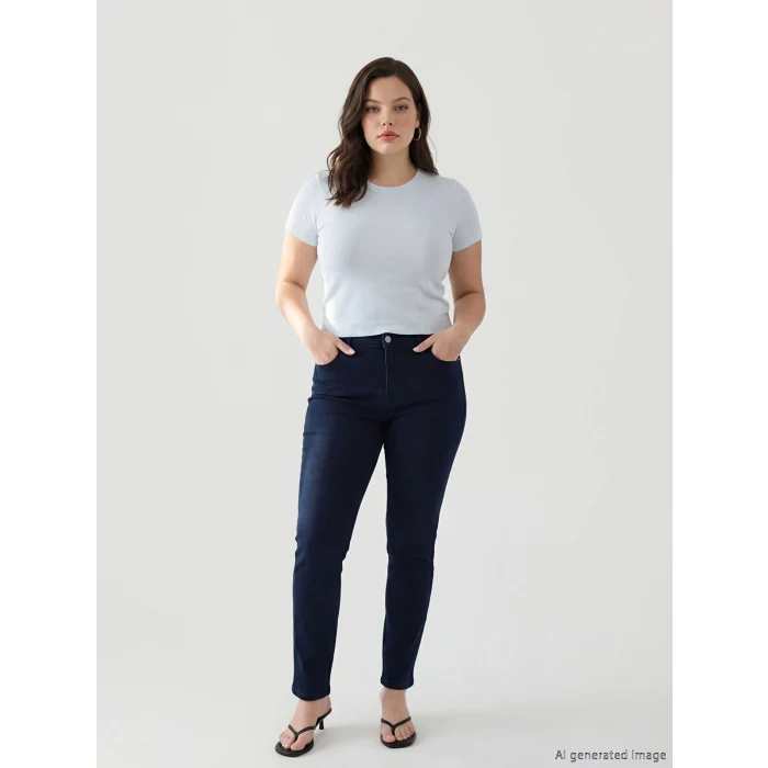 LCWAIKIKI Classic Siyah Slim Fit Kadın Jean Pantolon