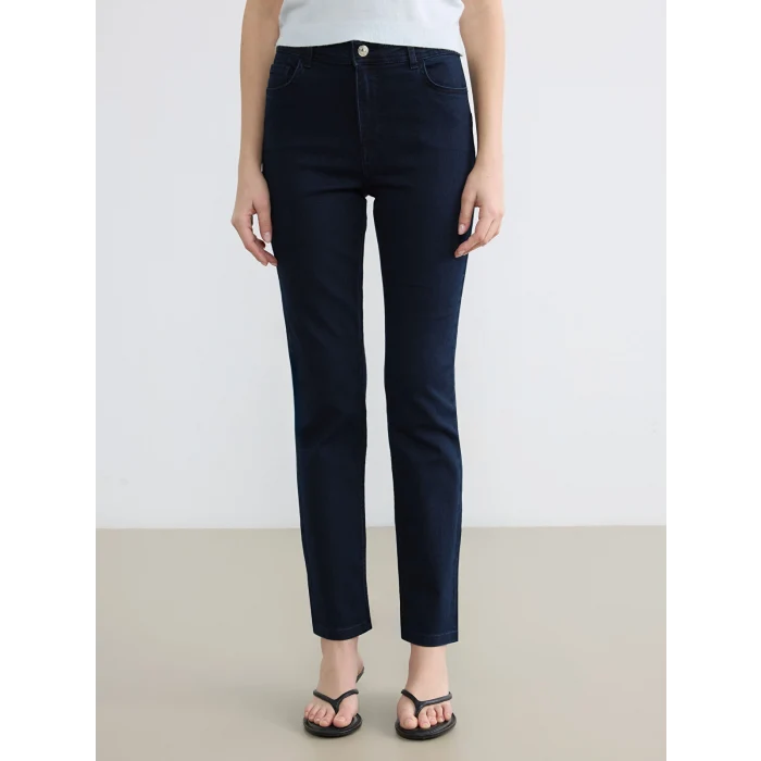 LCWAIKIKI Classic Siyah Slim Fit Kadın Jean Pantolon