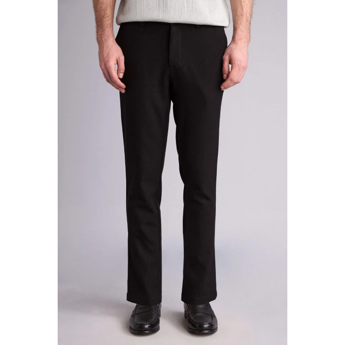 Defacto B8577AXBK27 Siyah Tailored Fit Düz Paça Pantolon